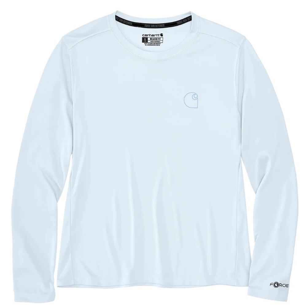 Carhartt Women's White Force Sun Defender Long Sleeve Graphic T-Shirt Size M - Picture 5 of 9